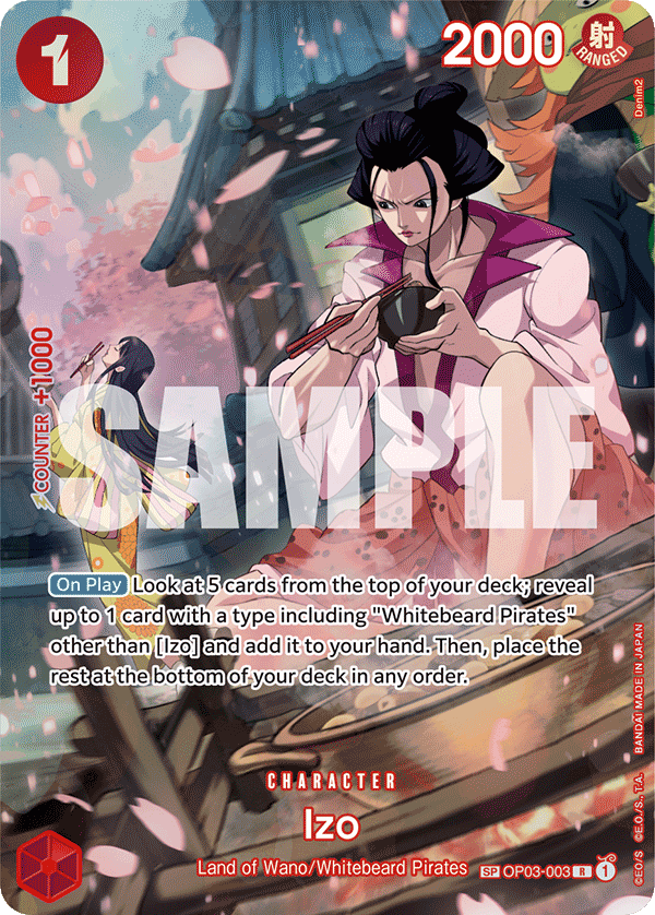 Izo 500 Years In The Future - OP-07 One Piece Card Izo 500 Years In The Future - OP-07 One Piece Card