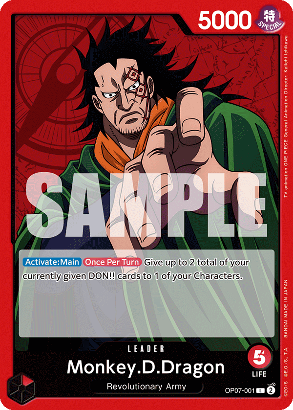 Monkey.D.Dragon 500 Years In The Future - OP-07 One Piece Card Monkey.D.Dragon 500 Years In The Future - OP-07 One Piece Card