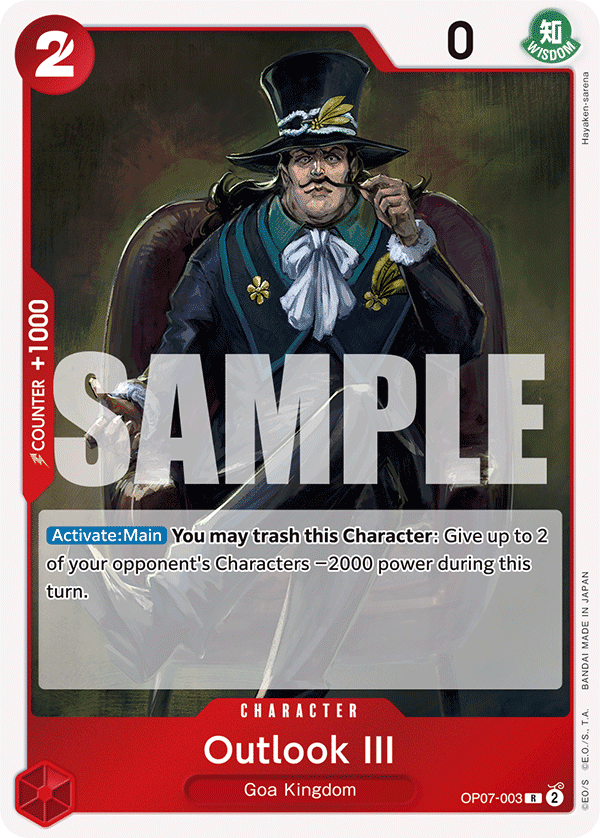 Outlook III 500 Years In The Future - OP-07 One Piece Card Outlook III 500 Years In The Future - OP-07 One Piece Card