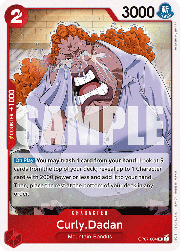 Curly.Dadan 500 Years In The Future - OP-07 One Piece Card Curly.Dadan 500 Years In The Future - OP-07 One Piece Card