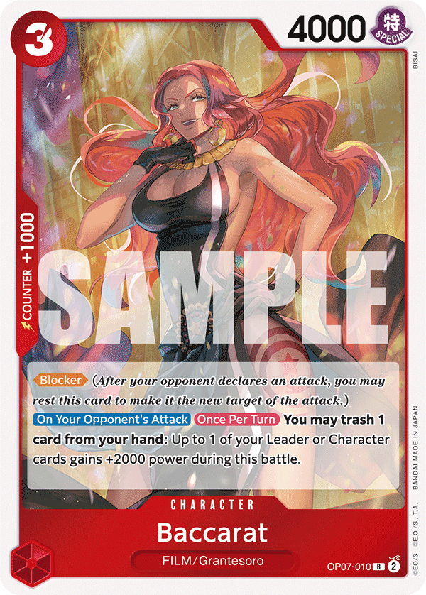 Baccarat 500 Years In The Future - OP-07 One Piece Card Baccarat 500 Years In The Future - OP-07 One Piece Card