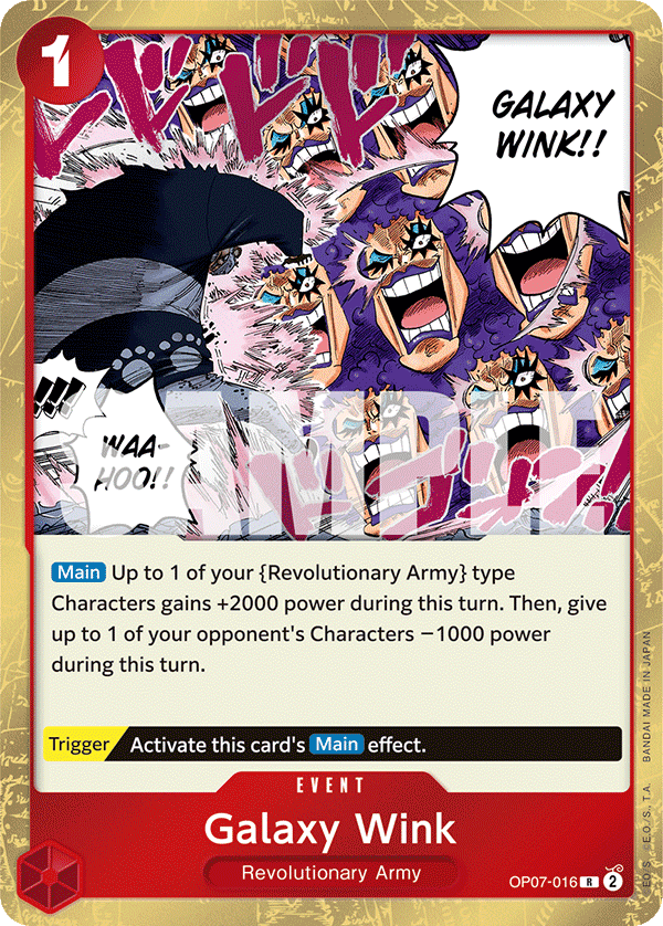Galaxy Wink 500 Years In The Future - OP-07 One Piece Card Galaxy Wink 500 Years In The Future - OP-07 One Piece Card