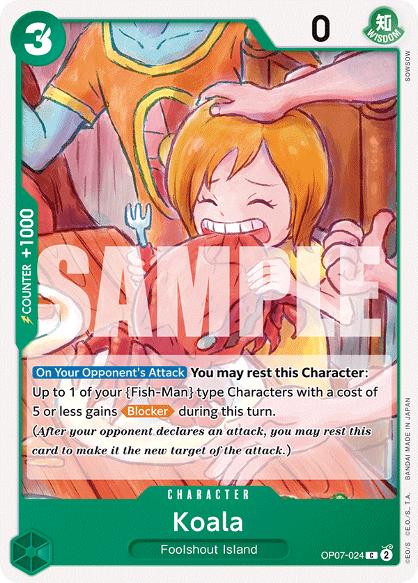 Koala 500 Years In The Future - OP-07 One Piece Card Koala 500 Years In The Future - OP-07 One Piece Card