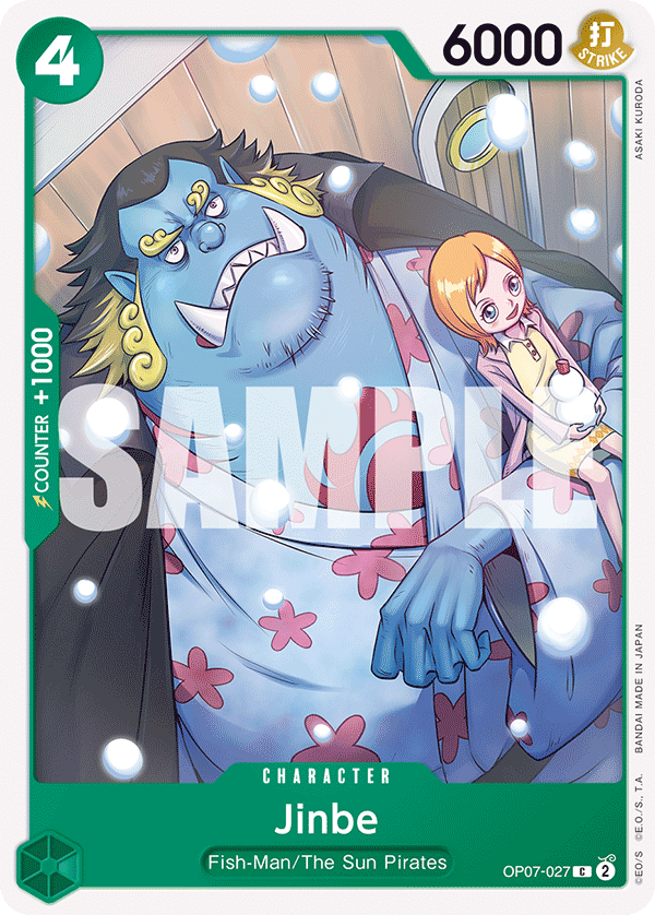 Jinbe 500 Years In The Future - OP-07 One Piece Card Jinbe 500 Years In The Future - OP-07 One Piece Card