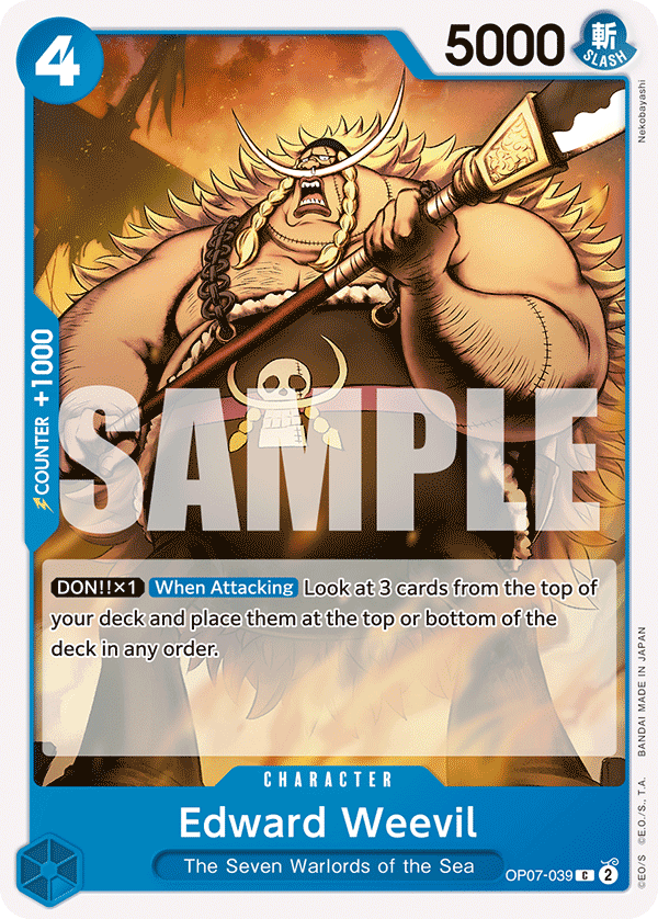 Edward Weevil 500 Years In The Future - OP-07 One Piece Card Edward Weevil 500 Years In The Future - OP-07 One Piece Card