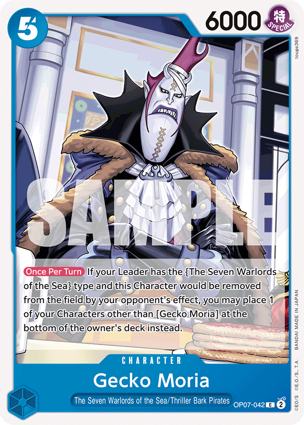Gecko Moria 500 Years In The Future - OP-07 One Piece Card Gecko Moria 500 Years In The Future - OP-07 One Piece Card