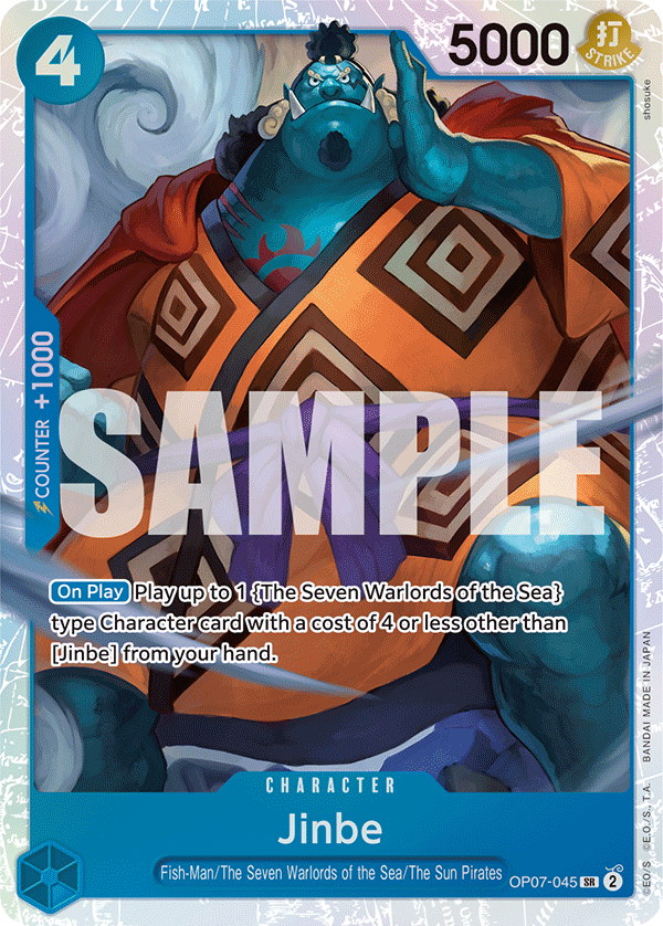 Jinbe 500 Years In The Future - OP-07 One Piece Card Jinbe 500 Years In The Future - OP-07 One Piece Card