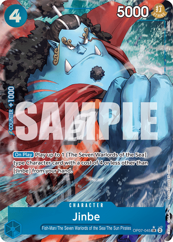 Jinbe 500 Years In The Future - OP-07 One Piece Card Jinbe 500 Years In The Future - OP-07 One Piece Card