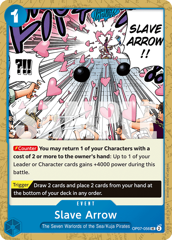 Slave Arrow 500 Years In The Future - OP-07 One Piece Card Slave Arrow 500 Years In The Future - OP-07 One Piece Card