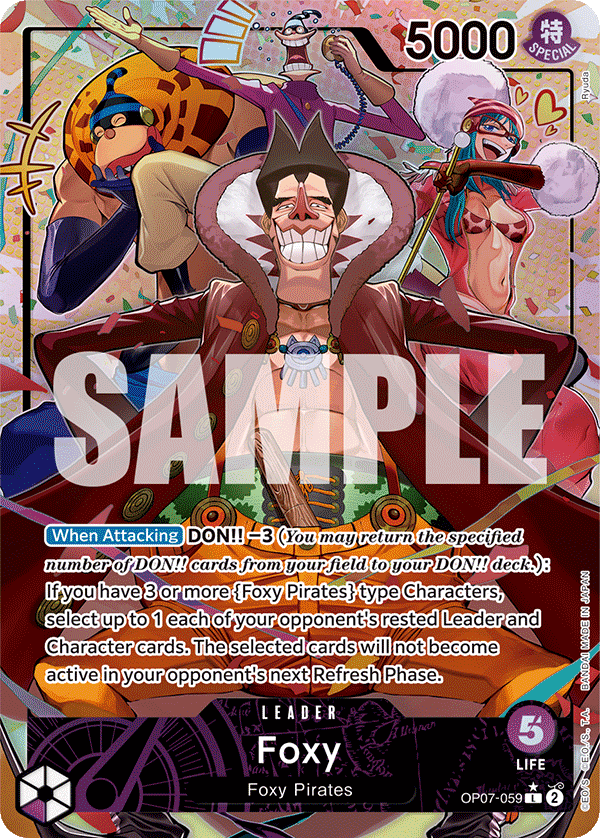 Foxy 500 Years In The Future - OP-07 One Piece Card Foxy 500 Years In The Future - OP-07 One Piece Card