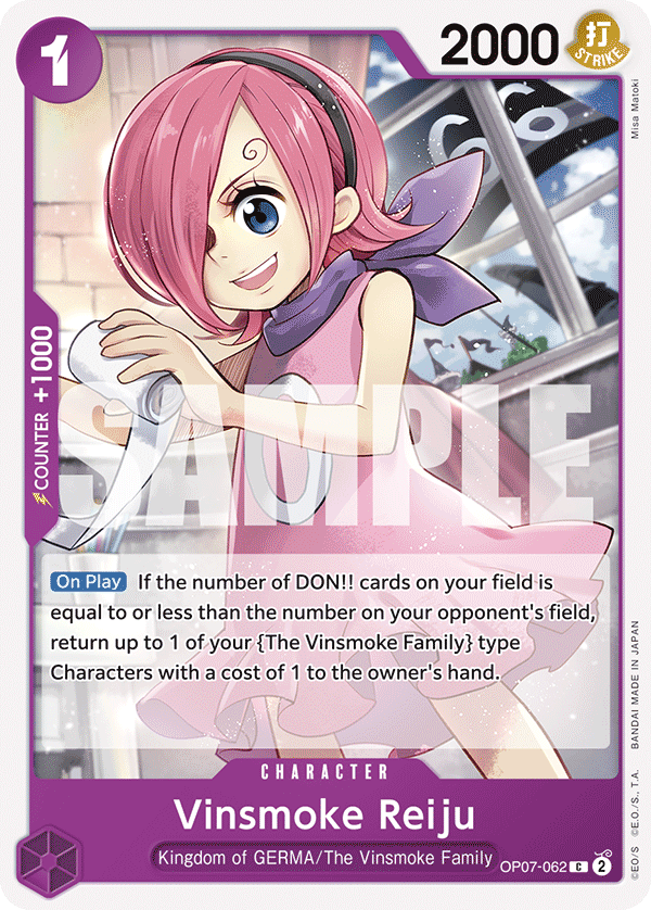 Vinsmoke Reiju 500 Years In The Future - OP-07 One Piece Card Vinsmoke Reiju 500 Years In The Future - OP-07 One Piece Card