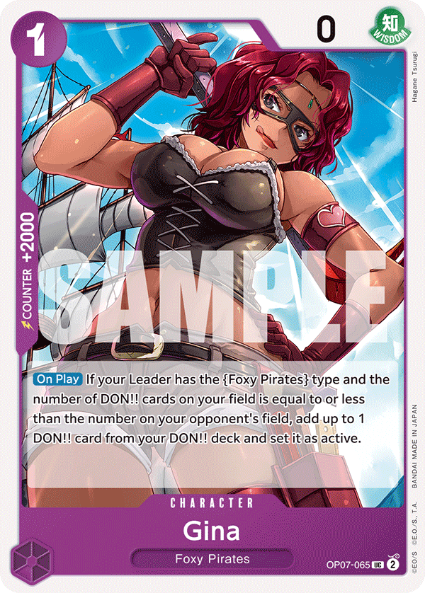 Gina 500 Years In The Future - OP-07 One Piece Card Gina 500 Years In The Future - OP-07 One Piece Card