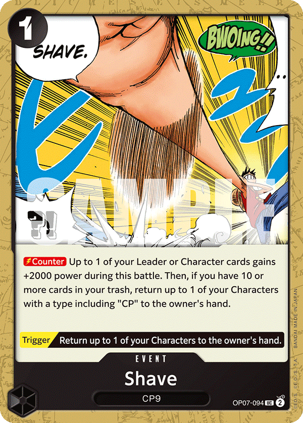 Shave 500 Years In The Future - OP-07 One Piece Card Shave 500 Years In The Future - OP-07 One Piece Card