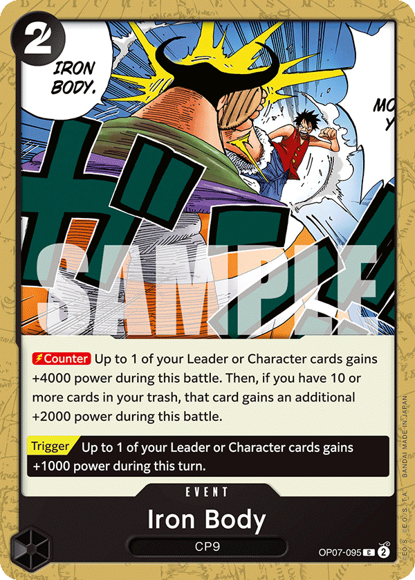 Iron Body 500 Years In The Future - OP-07 One Piece Card Iron Body 500 Years In The Future - OP-07 One Piece Card
