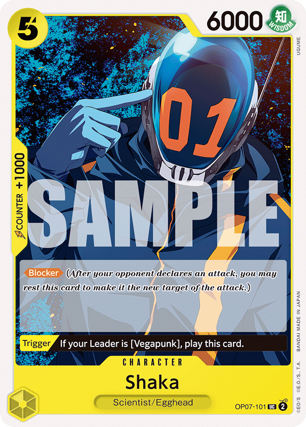 Shaka 500 Years In The Future - OP-07 One Piece Card Shaka 500 Years In The Future - OP-07 One Piece Card