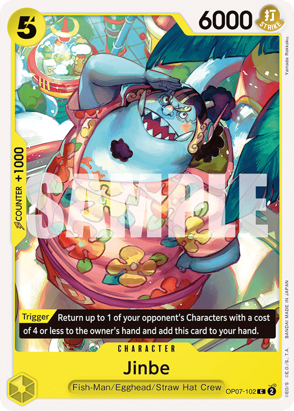 Jinbe 500 Years In The Future - OP-07 One Piece Card Jinbe 500 Years In The Future - OP-07 One Piece Card