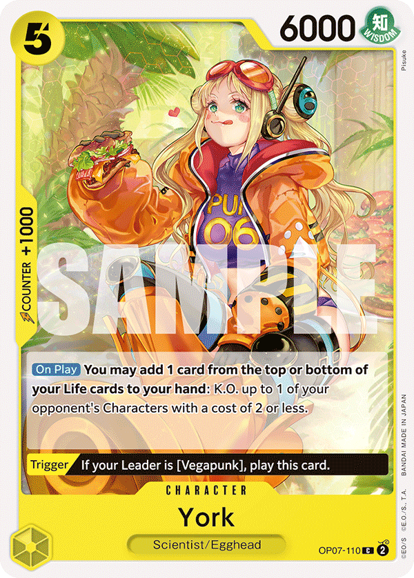 York 500 Years In The Future - OP-07 One Piece Card York 500 Years In The Future - OP-07 One Piece Card