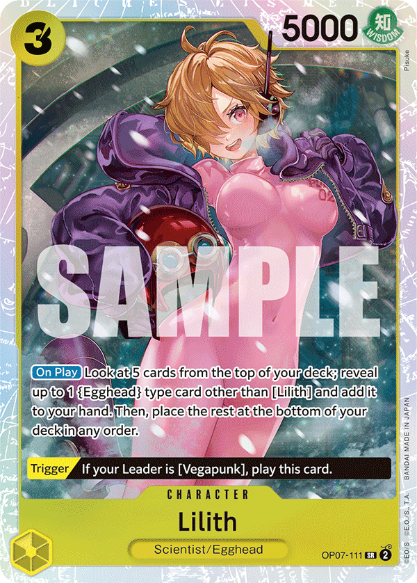 Lilith 500 Years In The Future - OP-07 One Piece Card Lilith 500 Years In The Future - OP-07 One Piece Card
