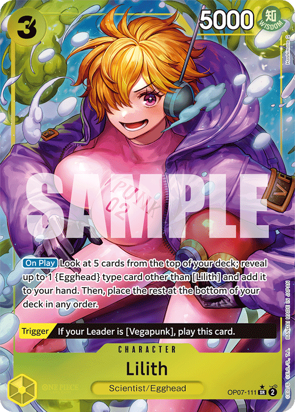 Lilith 500 Years In The Future - OP-07 One Piece Card Lilith 500 Years In The Future - OP-07 One Piece Card