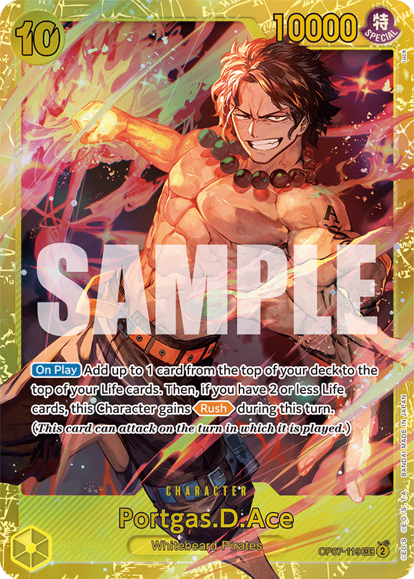 Portgas.D.Ace 500 Years In The Future - OP-07 One Piece Card Portgas.D.Ace 500 Years In The Future - OP-07 One Piece Card