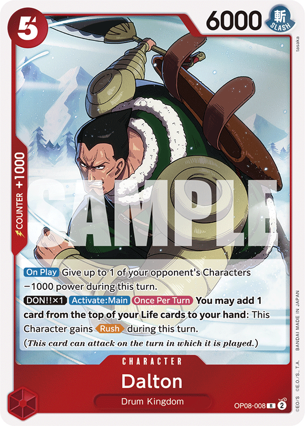 Dalton Two Legends - OP-08 One Piece Card Dalton Two Legends - OP-08 One Piece Card