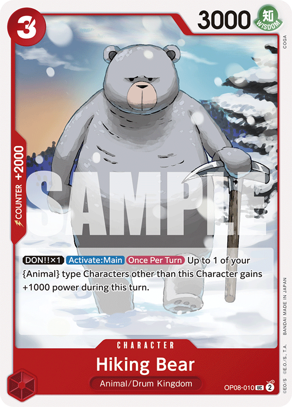 Hiking Bear Two Legends - OP-08 One Piece Card Hiking Bear Two Legends - OP-08 One Piece Card