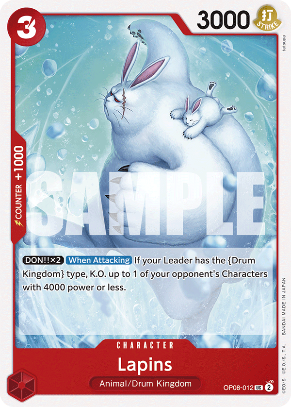 Lapins Two Legends - OP-08 One Piece Card Lapins Two Legends - OP-08 One Piece Card