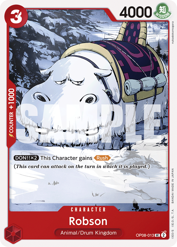 Robson Two Legends - OP-08 One Piece Card Robson Two Legends - OP-08 One Piece Card