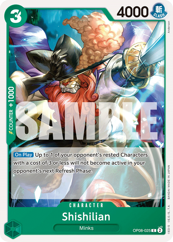 Shishilian Two Legends - OP-08 One Piece Card Shishilian Two Legends - OP-08 One Piece Card