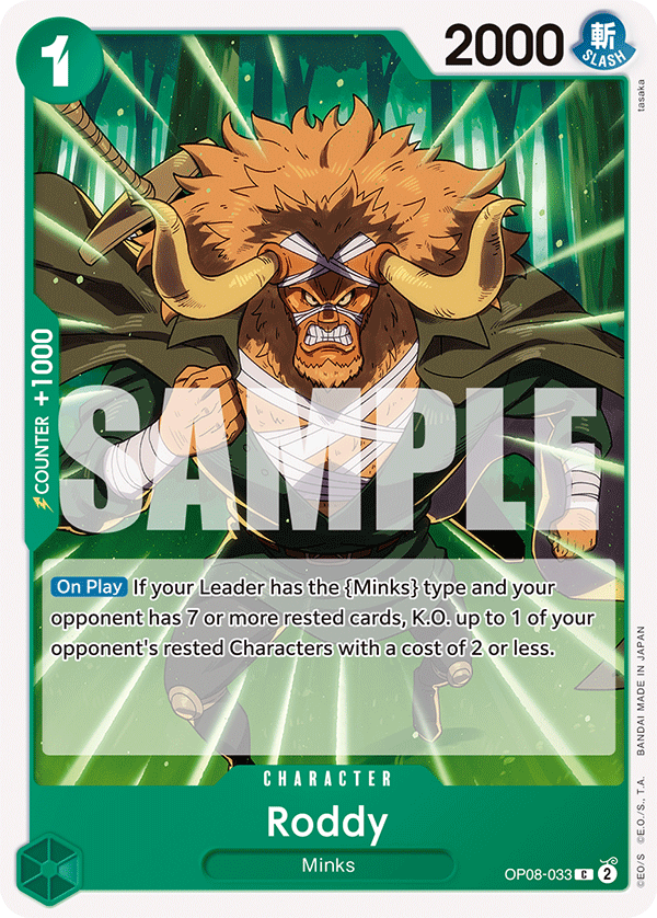 Roddy Two Legends - OP-08 One Piece Card Roddy Two Legends - OP-08 One Piece Card