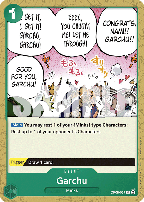Garchu Two Legends - OP-08 One Piece Card Garchu Two Legends - OP-08 One Piece Card