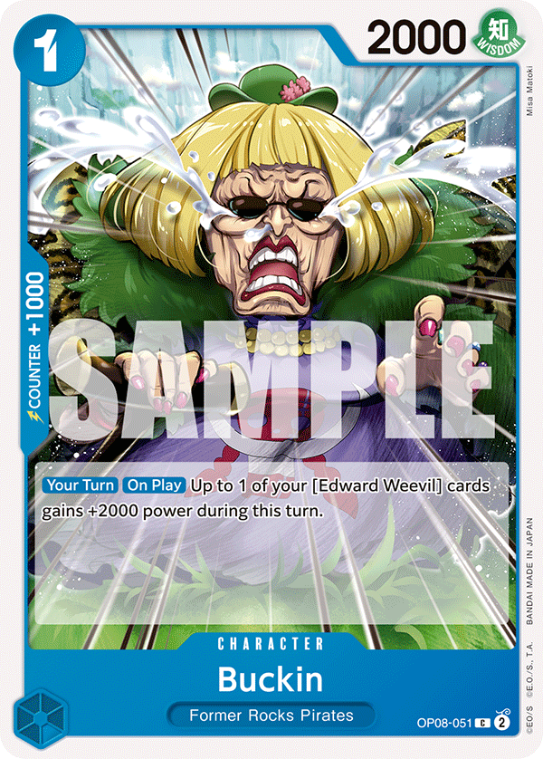 Buckin Two Legends - OP-08 One Piece Card Buckin Two Legends - OP-08 One Piece Card