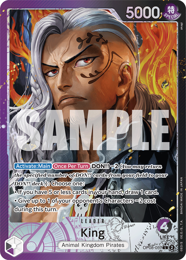 King Two Legends - OP-08 One Piece Card King Two Legends - OP-08 One Piece Card