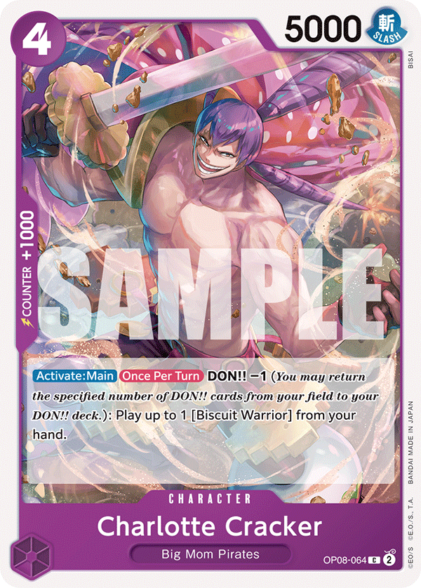 Charlotte Cracker Two Legends - OP-08 One Piece Card Charlotte Cracker Two Legends - OP-08 One Piece Card