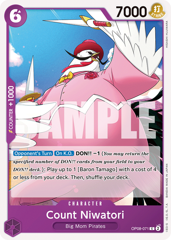 Count Niwatori Two Legends - OP-08 One Piece Card Count Niwatori Two Legends - OP-08 One Piece Card