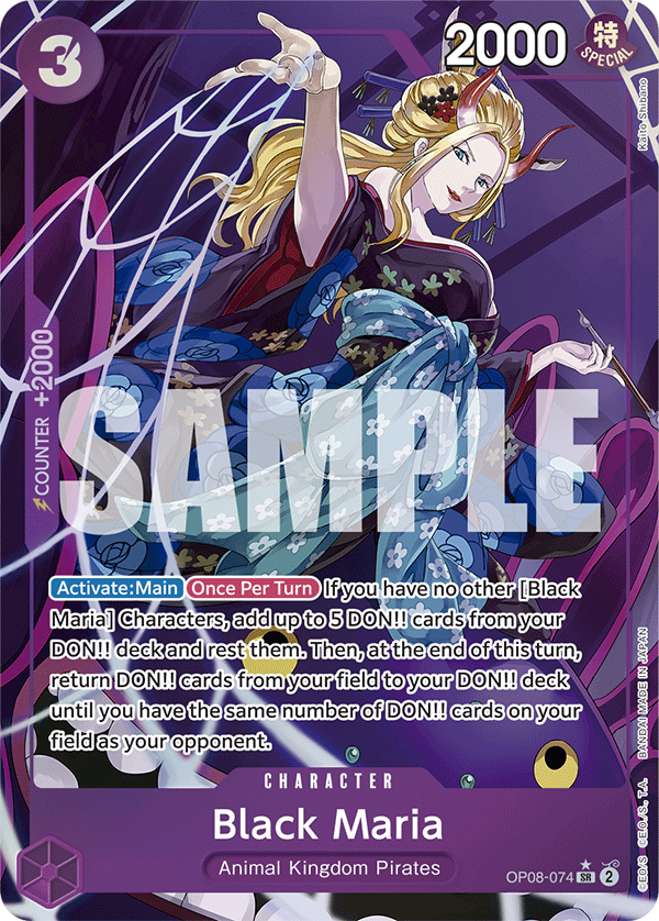 Black Maria Two Legends - OP-08 One Piece Card Black Maria Two Legends - OP-08 One Piece Card