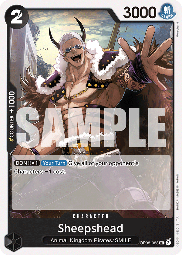 Sheepshead Two Legends - OP-08 One Piece Card Sheepshead Two Legends - OP-08 One Piece Card
