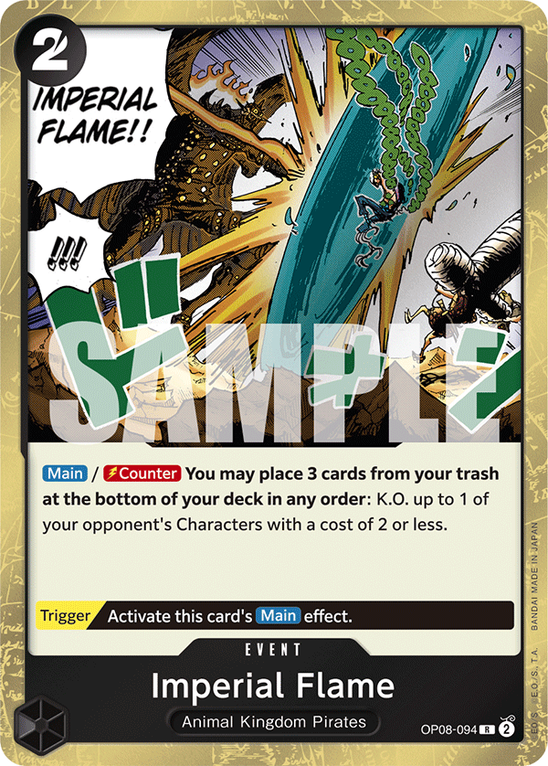 Imperial Flame Two Legends - OP-08 One Piece Card Imperial Flame Two Legends - OP-08 One Piece Card