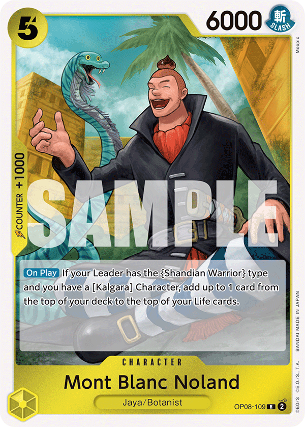 Mont Blanc Noland Two Legends - OP-08 One Piece Card Mont Blanc Noland Two Legends - OP-08 One Piece Card