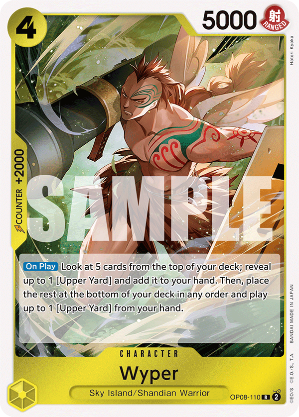 Wyper Two Legends - OP-08 One Piece Card Wyper Two Legends - OP-08 One Piece Card