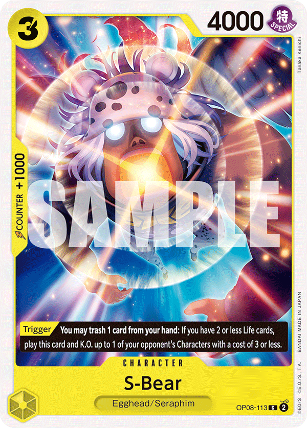 S-Bear Two Legends - OP-08 One Piece Card S-Bear Two Legends - OP-08 One Piece Card