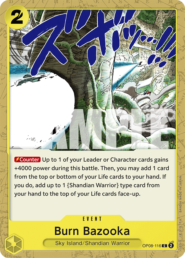 Burn Bazooka Two Legends - OP-08 One Piece Card Burn Bazooka Two Legends - OP-08 One Piece Card