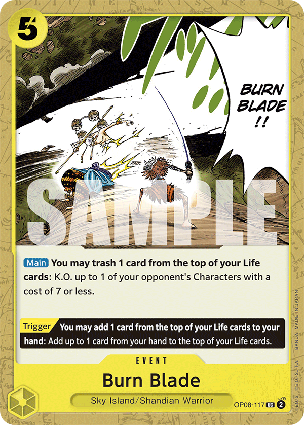 Burn Blade Two Legends - OP-08 One Piece Card Burn Blade Two Legends - OP-08 One Piece Card
