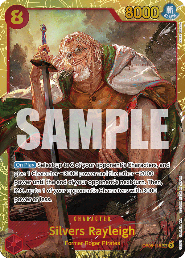 Silvers Rayleigh Two Legends - OP-08 One Piece Card Silvers Rayleigh Two Legends - OP-08 One Piece Card