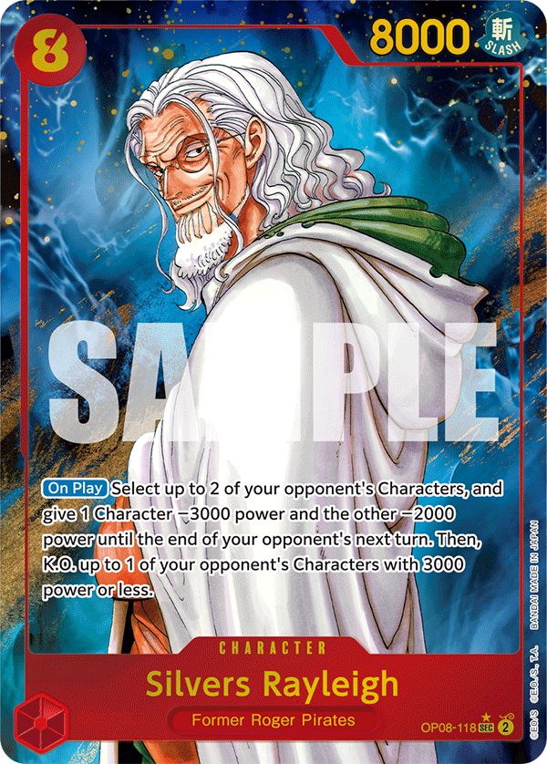 Silvers Rayleigh Two Legends - OP-08 One Piece Card Silvers Rayleigh Two Legends - OP-08 One Piece Card