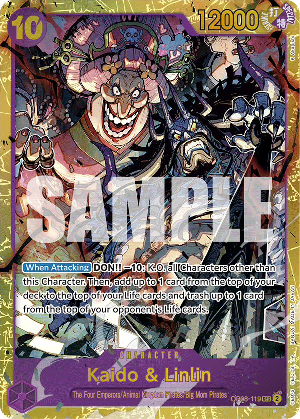 Kaido & Linlin Two Legends - OP-08 One Piece Card Kaido & Linlin Two Legends - OP-08 One Piece Card