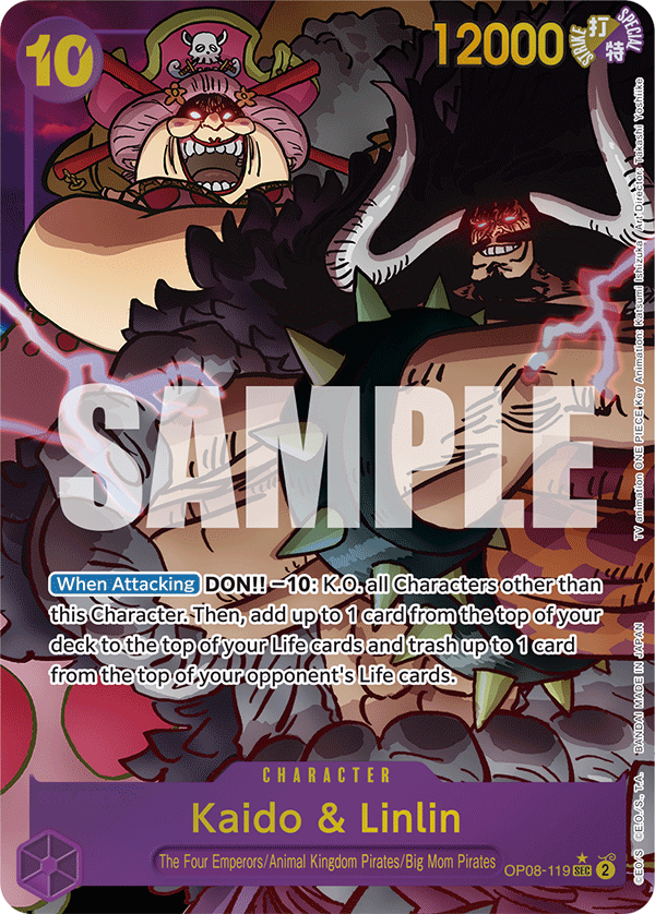 Kaido & Linlin Two Legends - OP-08 One Piece Card Kaido & Linlin Two Legends - OP-08 One Piece Card