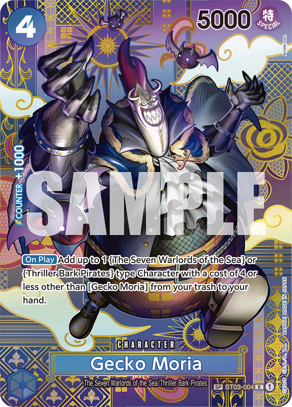Gecko Moria Two Legends - OP-08 One Piece Card Gecko Moria Two Legends - OP-08 One Piece Card