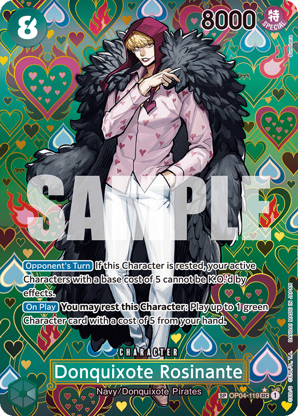 Donquixote Rosinante Emperors In The New World - OP-09 One Piece Card Donquixote Rosinante Emperors In The New World - OP-09 One Piece Card