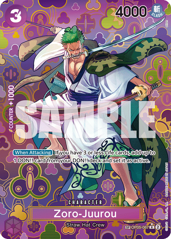 Zoro-Juurou Emperors In The New World - OP-09 One Piece Card Zoro-Juurou Emperors In The New World - OP-09 One Piece Card